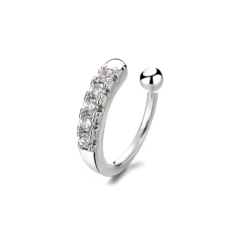 1 pcs Charming Line Zircon Clip On Earrings Ear Cuff Without Piercing Earrings Jewelry