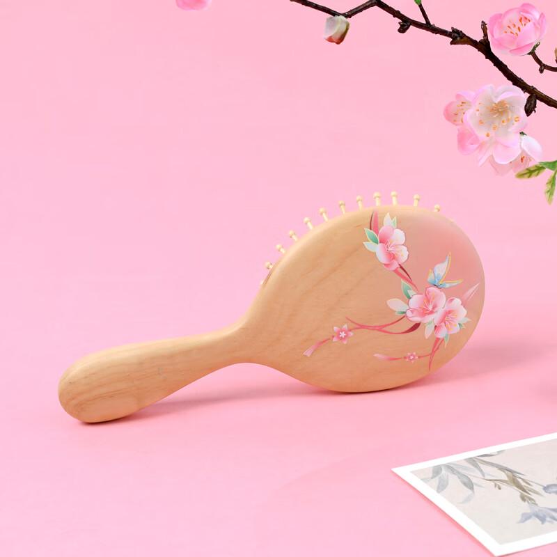 Tan Mu Jiang Peach Blossom Air Cushion Massage Comb Gift Set