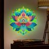 Personalized Colorful Lotus Living Room Entrance Home Wall Decoration Stickers