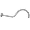 NPT1/2 Shower Arm Kit 17in WallMounted Brushed Shower Head Extension Rod Pipe Bathroom Accessory
