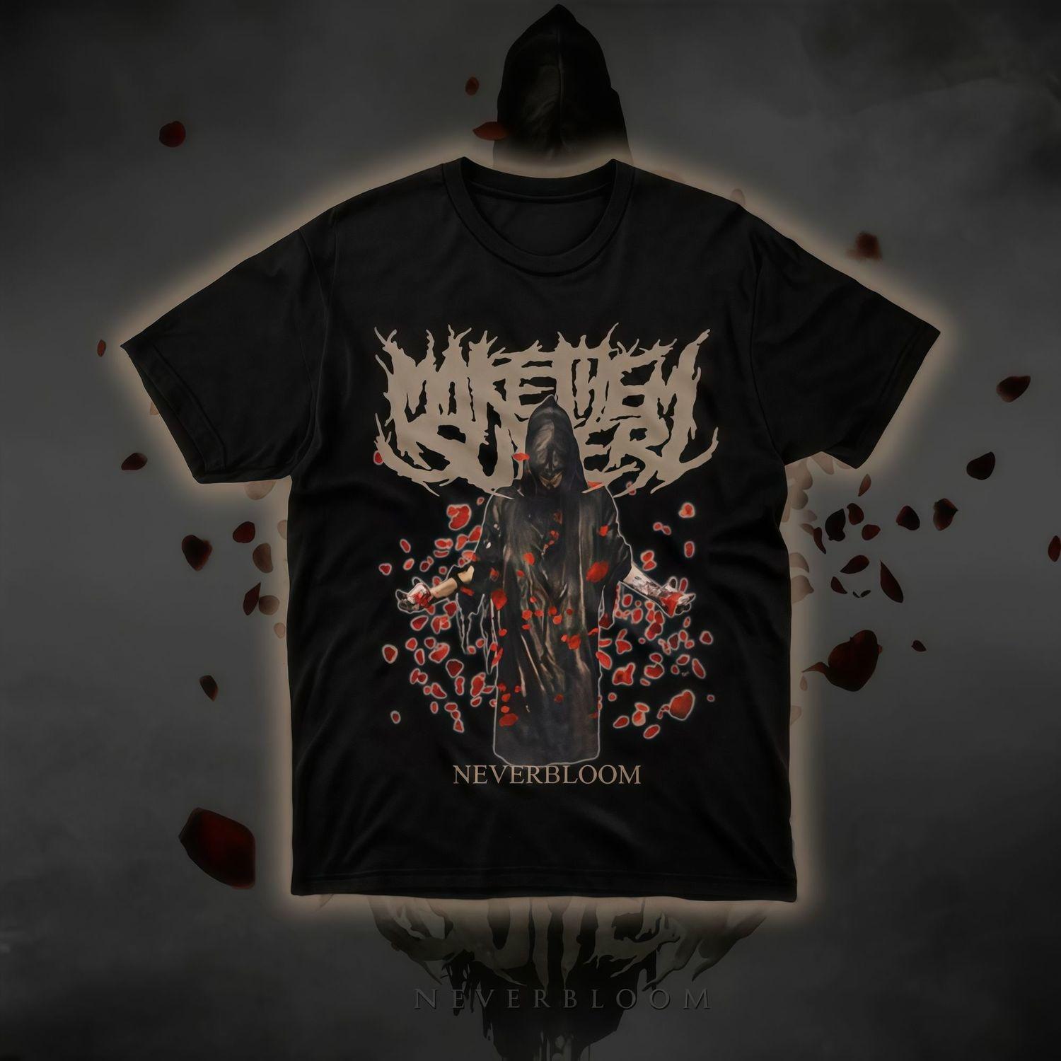 

Neverbloom Bands Тяжелый металл и хардкор Музыка Одежда в темном уличном стиле и винтажной одежде С коротким рукавом M