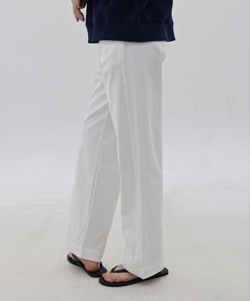Keullaepeu Straight Cut Cotton Pants_Ivory