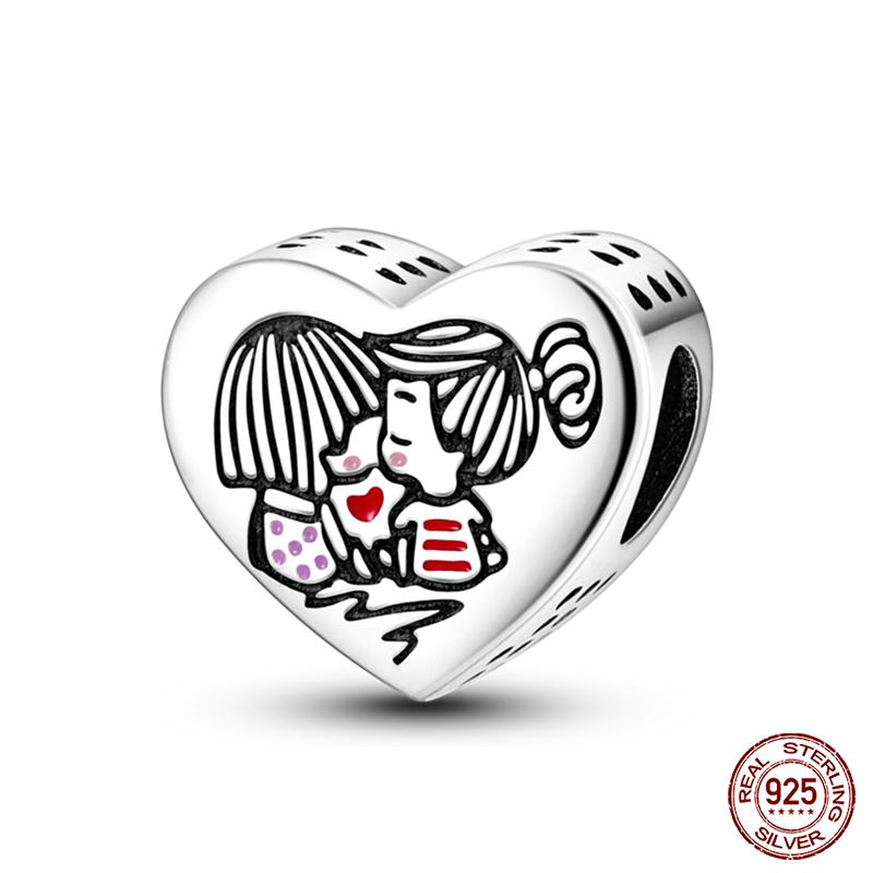 New In Real Copper Boys And Girls Bicycle Charms Beads Fit Qikaola Original Bracelets Fine Diy Jewelry Making