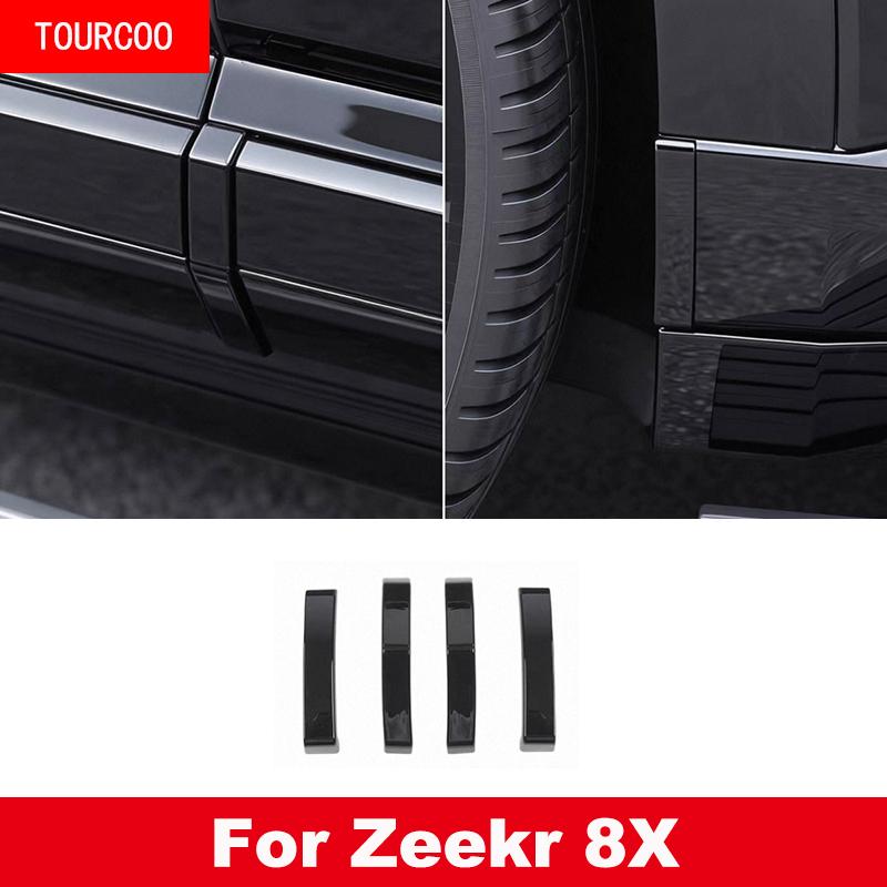 For Zeekr 8X 2026 Car Door Rearview Mirror Anti-collision Strips Trim Anti-scratch Sticker Cover Car Accessories