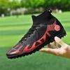 Fashion Men's Soccer Shoes FG/TF Non-Slip Turf Soccer Cleats Training Shoes High Quality Lace Up Outdoor Sneakers High Top Football Boot