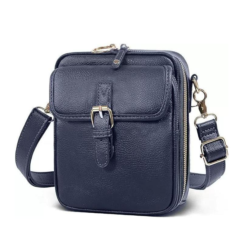 Women's PU Crossbody Bag Multifunctional Large Capacity Purse with Multiple Slots and Pockets