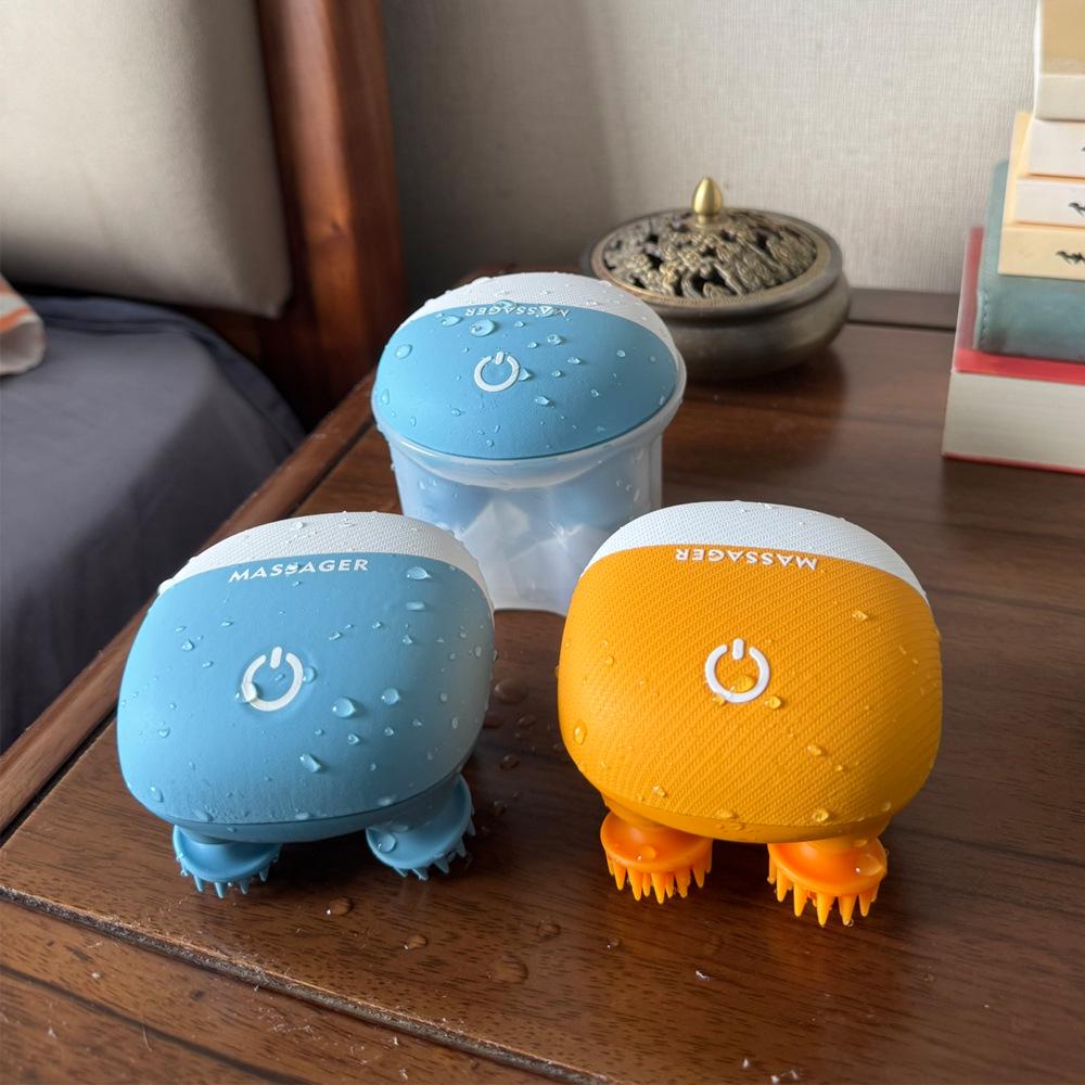 IPX7 Electric Head & Pet Massager: Facial Deep Cleanser & Scalp Relaxer