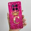 For Tecno Camon 40 Premier 5G CM8 Phone Cases Crown Initial Letter Covers Soft Liquid Silicone Advanced Anti Fingerprint Shell