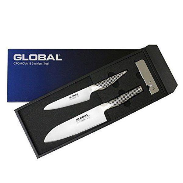 Buy Global GSTB 46 Santoku Petti Knives and Sharpener 3piece set
