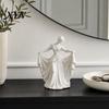 Retro Artistic Decoration 3D Printed Dancer Figurine, Elegant Dance Girl Statue with Flowing Dress, Aesthetic PLA Art Vintage Style Home Decor