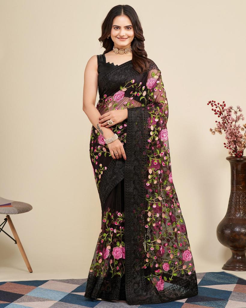 New Launch – Party Wear Soft Net Saree