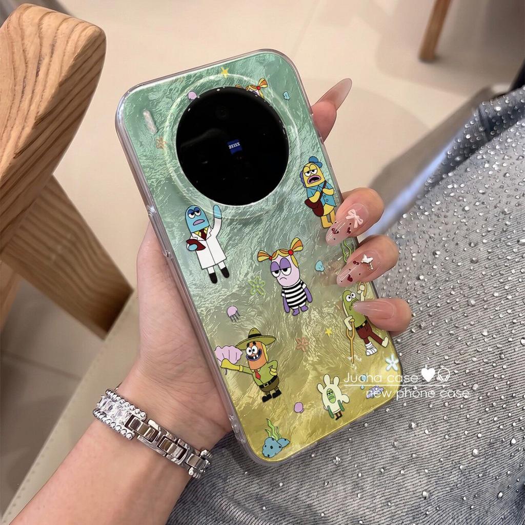Applicable To Vivox300 Mobile Phone Case All-inclusive Edge New Cartoon X100spor Fun Anti-drop Female Summer Clownfish