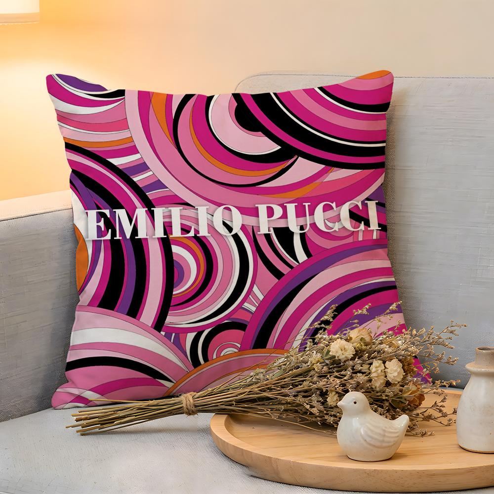Cushion Cover  Linen  SkinFriendly Soft Decorative Case for Sofa Home Decor Fashion EEmilios PPuccis Pillow cover