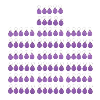 100PCS Door Lock Key Fobs 125KHz Read Only Smart Contactless Proximity ID Card Access Control Tag