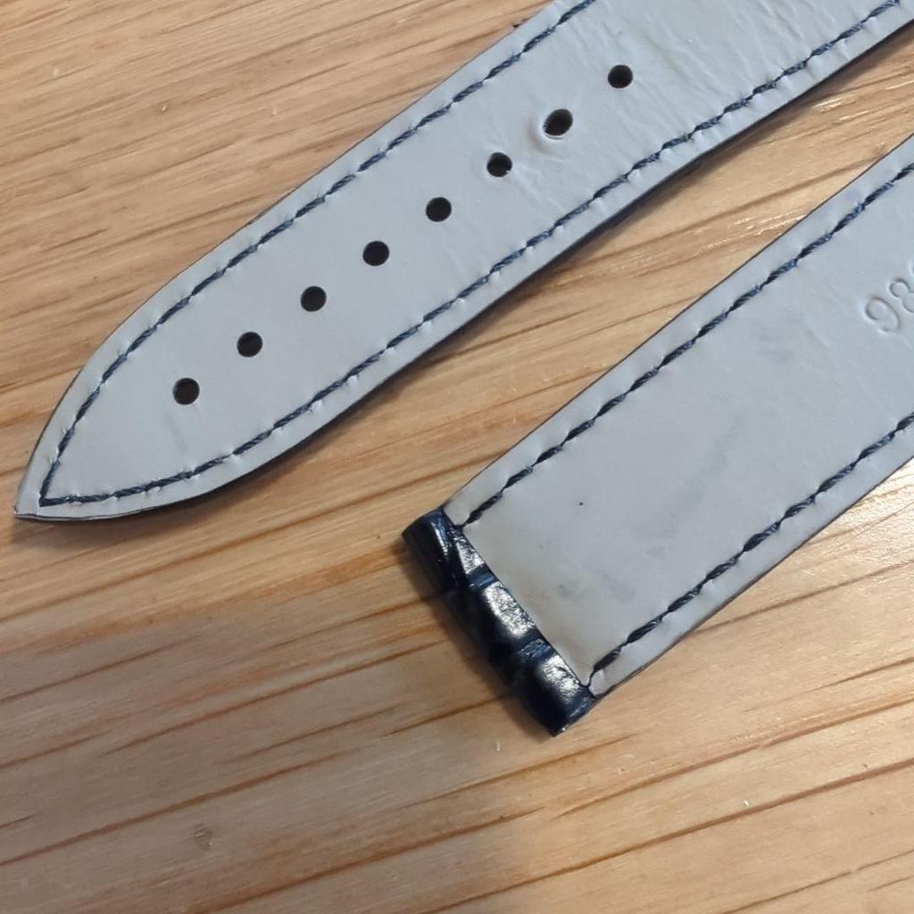 Used OMEGA Leather Belt Black 20mm