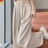 Women's High Waist Wide Leg Pants Loose Straight Trousers Summer Thin Ice Silk Street Trend Tie Dye Casual Long Pants With Side Pocket