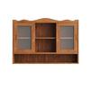90CM Retro 2-türiger Schiebeschrank Drei Ebenen Stauraum, Geeignet für Badezimmer, Küchen, Esszimmer, Braun