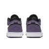 Jordan Air Jordan 1 Wear Resistant And Lightweight Low Top Skateboard Shoes Unisex Black White Purple 553558-165(Team577-S-BOX)