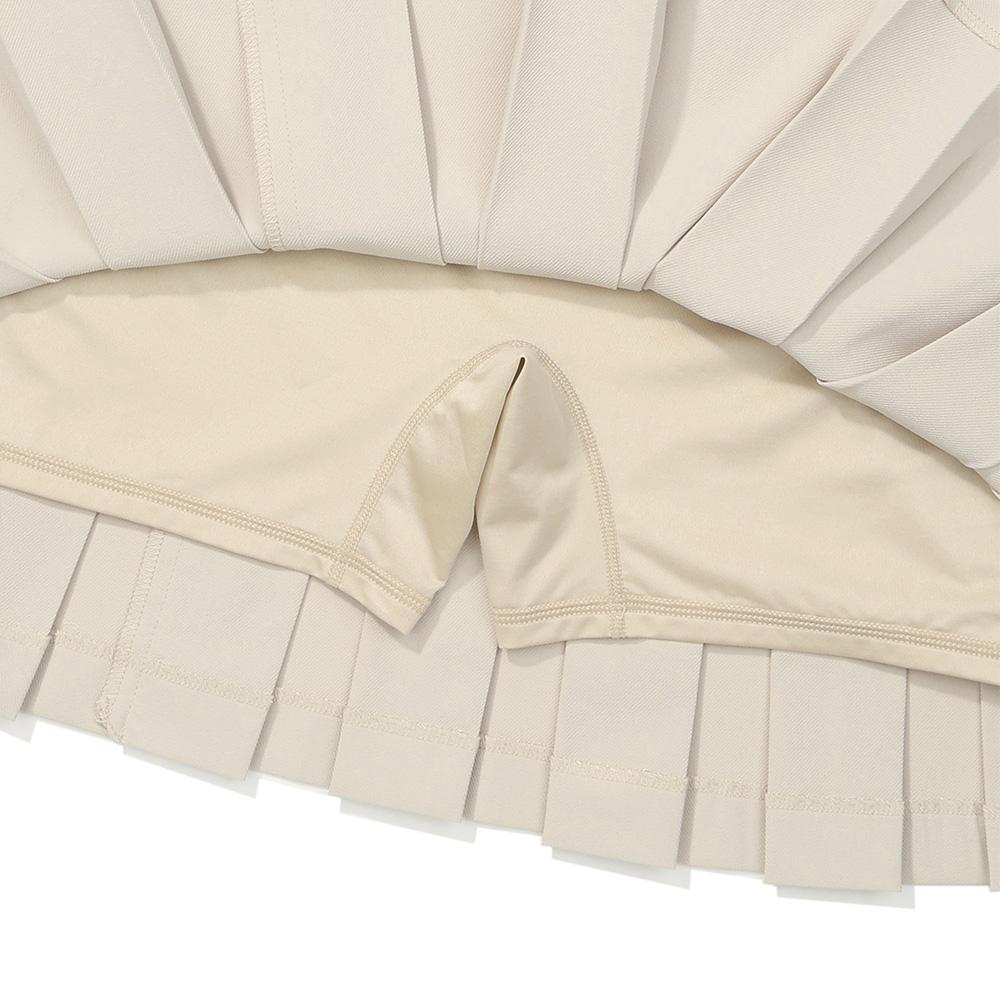 MALBON GOLF Double Pleated Skirt Beige (Woman)