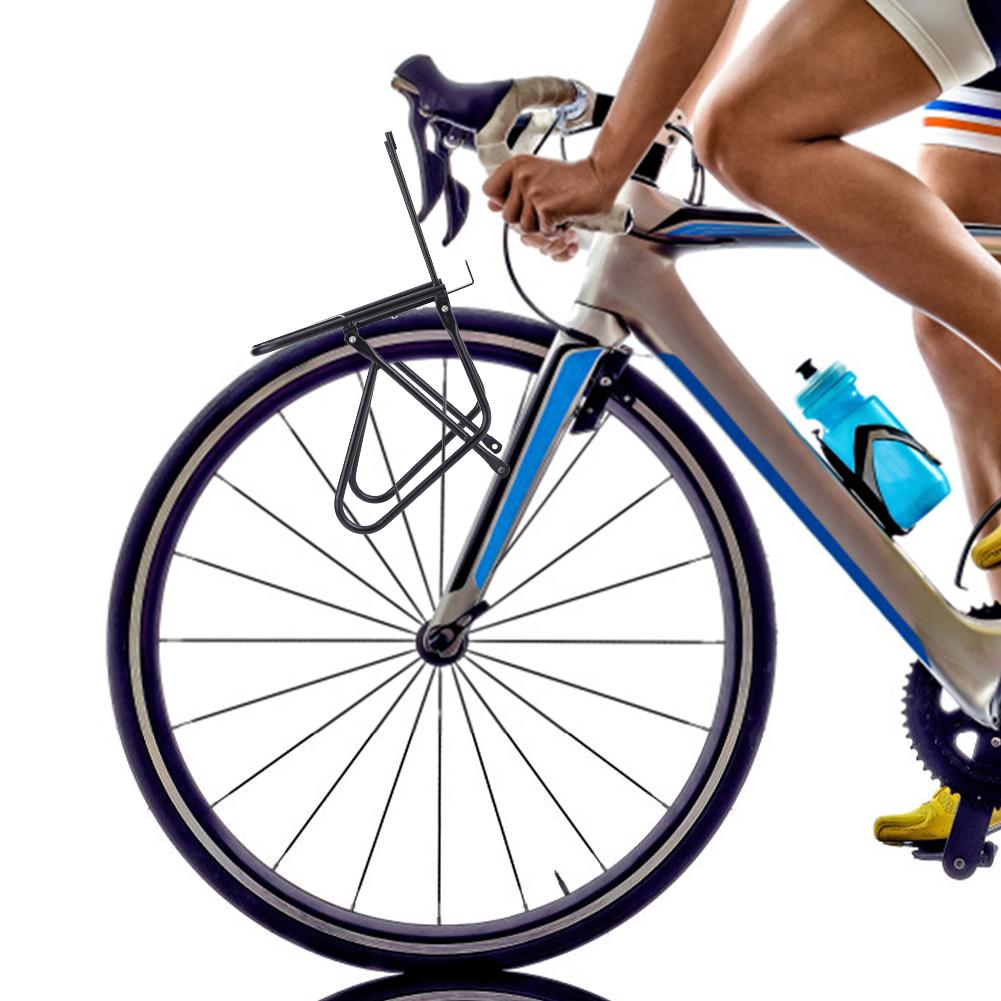 MTB Road Bike Front Pannier Rack Load Bearing 15kg Bicycle Cargo Racks Bike Carrier Bag Luggage Shelf Bracket Cycling Accessory