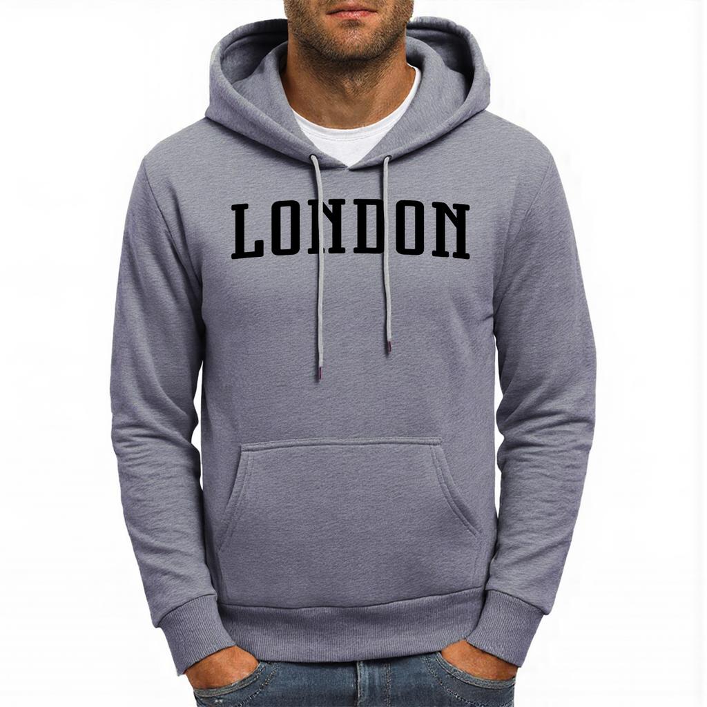 London England Letter Printing Men Hoody Pocket Hip Hop Hoodies Casual Loose Unisex Pullovers Autumn Fleece Man Streetwear