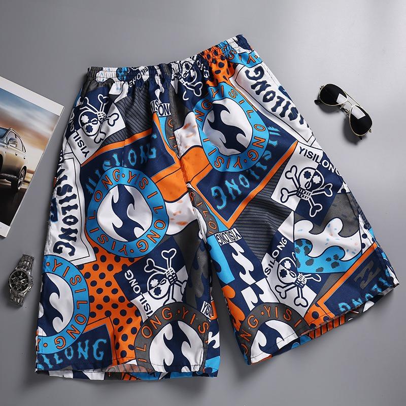 Shorts décontractés d'été hommes Shorts de plage respirants mode pantalons courts de sport confortables avec poches pour le surf plage Shorts à séchage rapide pantalons