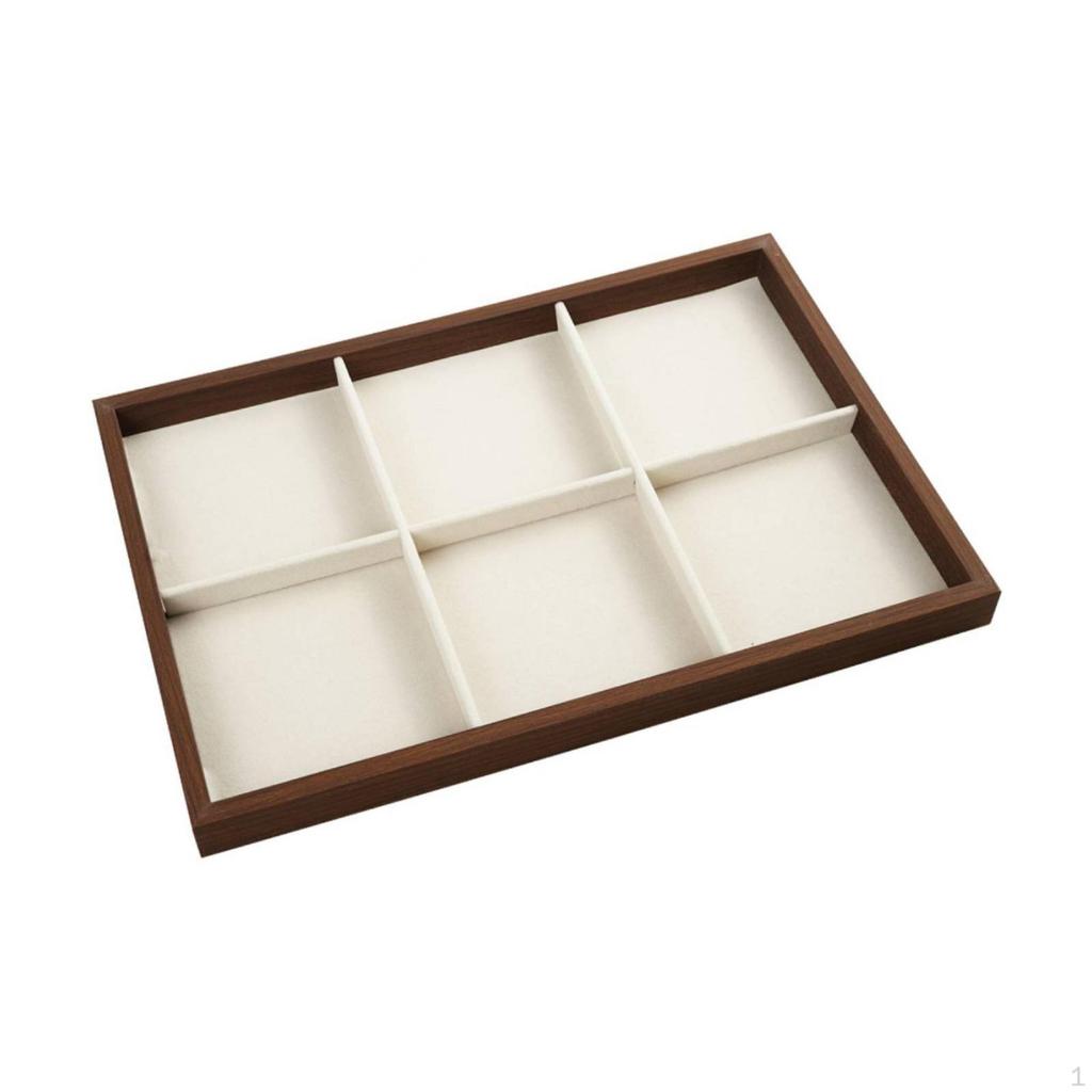 Jewelry Display Tray ClothlinedLined Organizer Decorative for Dressing Table, Retail