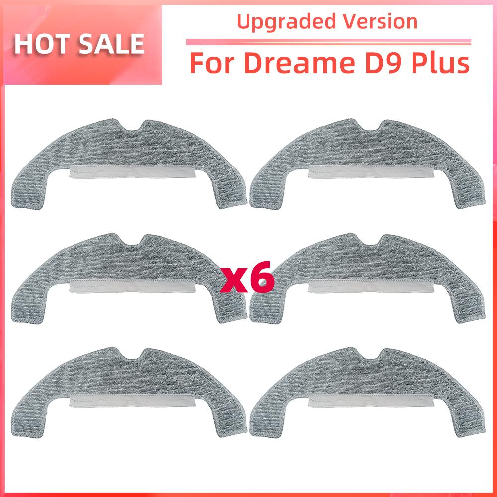 Compatible for Dreame D9 Plus Robot Vacuum Main Side Brush HEPA Filter Mop Pads Dust Bags Replacement Spare Parts Accessories