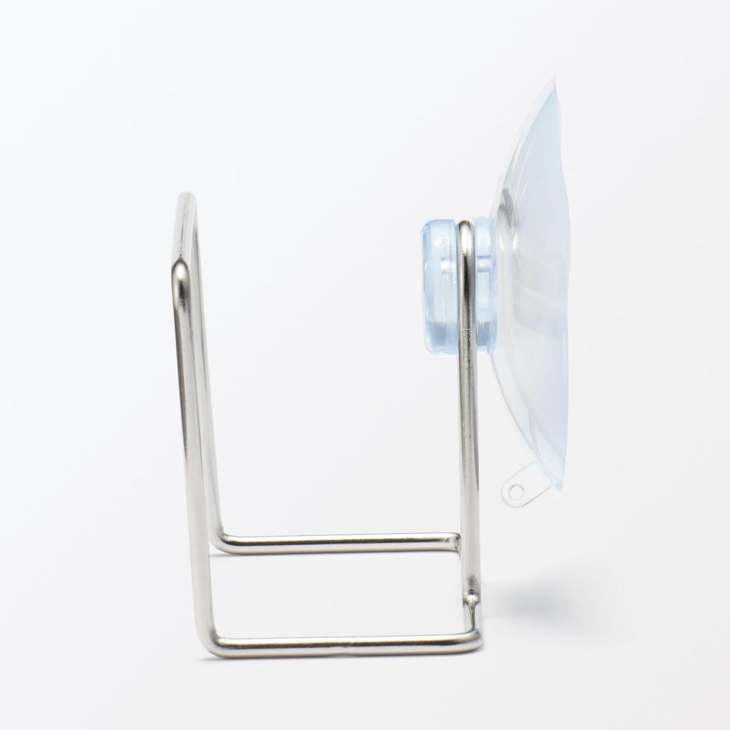 MUJI Stainless Steel Sponge Holder with Suction Cup W6 x D5 x H7cm 84794520 / Approx.
