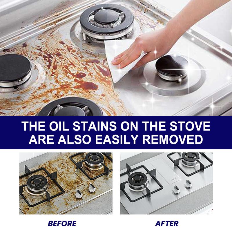 All Purpose Kitchen Cleaning Powder for Pots Bowls and Stoves Fast Acting Oil Stain Remover for Range Hood and Cookware