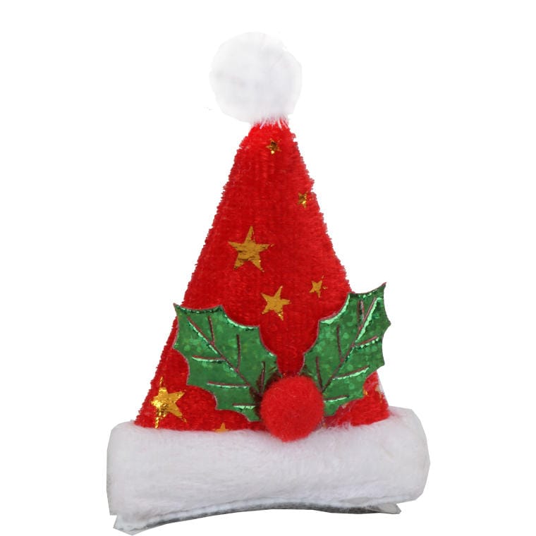 Christmas hat hair clip