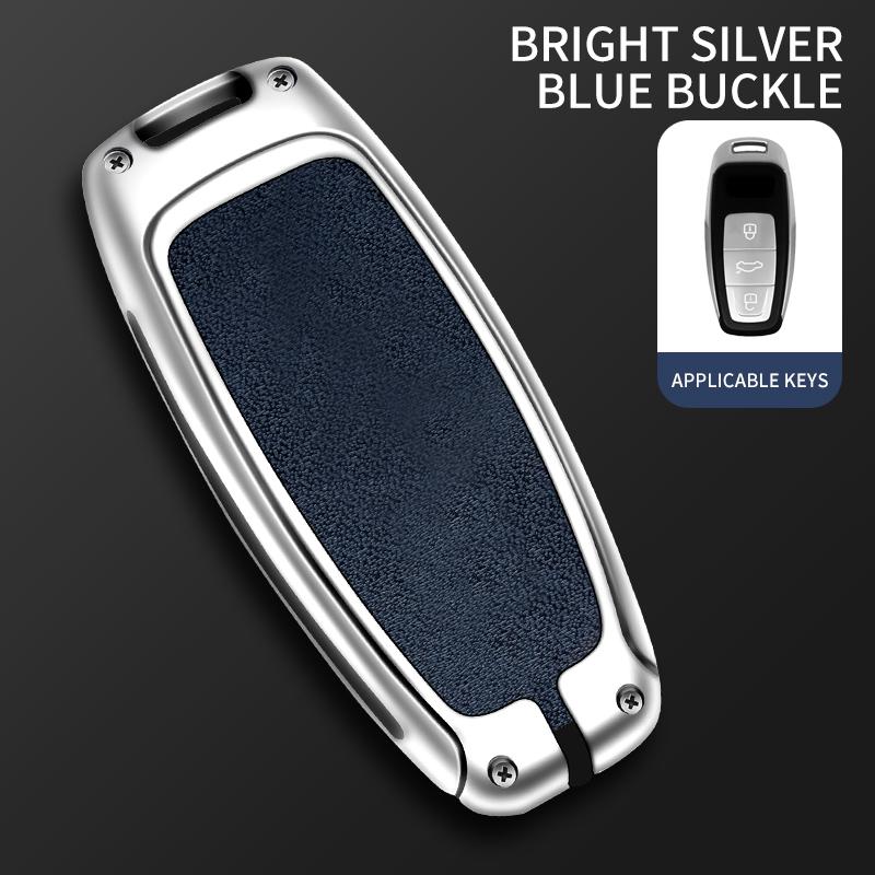 Carcasa de husă pentru chei de la distanță pentru A3 A4 B9 A6 A7 4K A8 E-tron Q5 Q8 C8 D5 SQ8 Geanta de protecție Accesorii pentru breloc