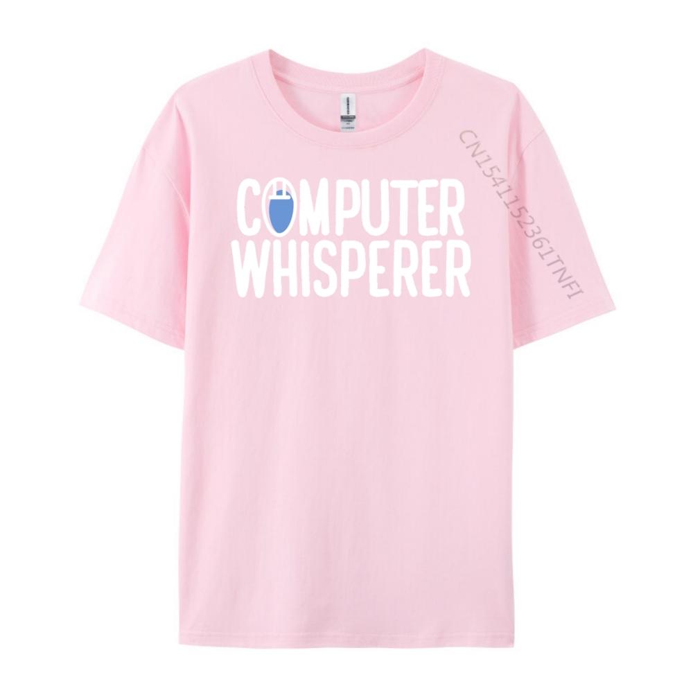 Pc Nerd Techie IT Technicus Computerfluisteraar Blauw En Wit Grafische T-shirts Dames Klassiek Grappige Cadeaus Grote Maten