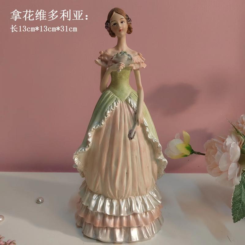 Victorian-style Creative Desktop Ornament Living Room & Bedroom TV Cabinet Decoration Handcrafted Resin Sculpture Birthday Gift
