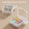 4/7 Grids Portable Pill Box Damp-Proof Food-Grade Sealed Pill Dispenser Large Capacity with Handle Travel Medicine Case