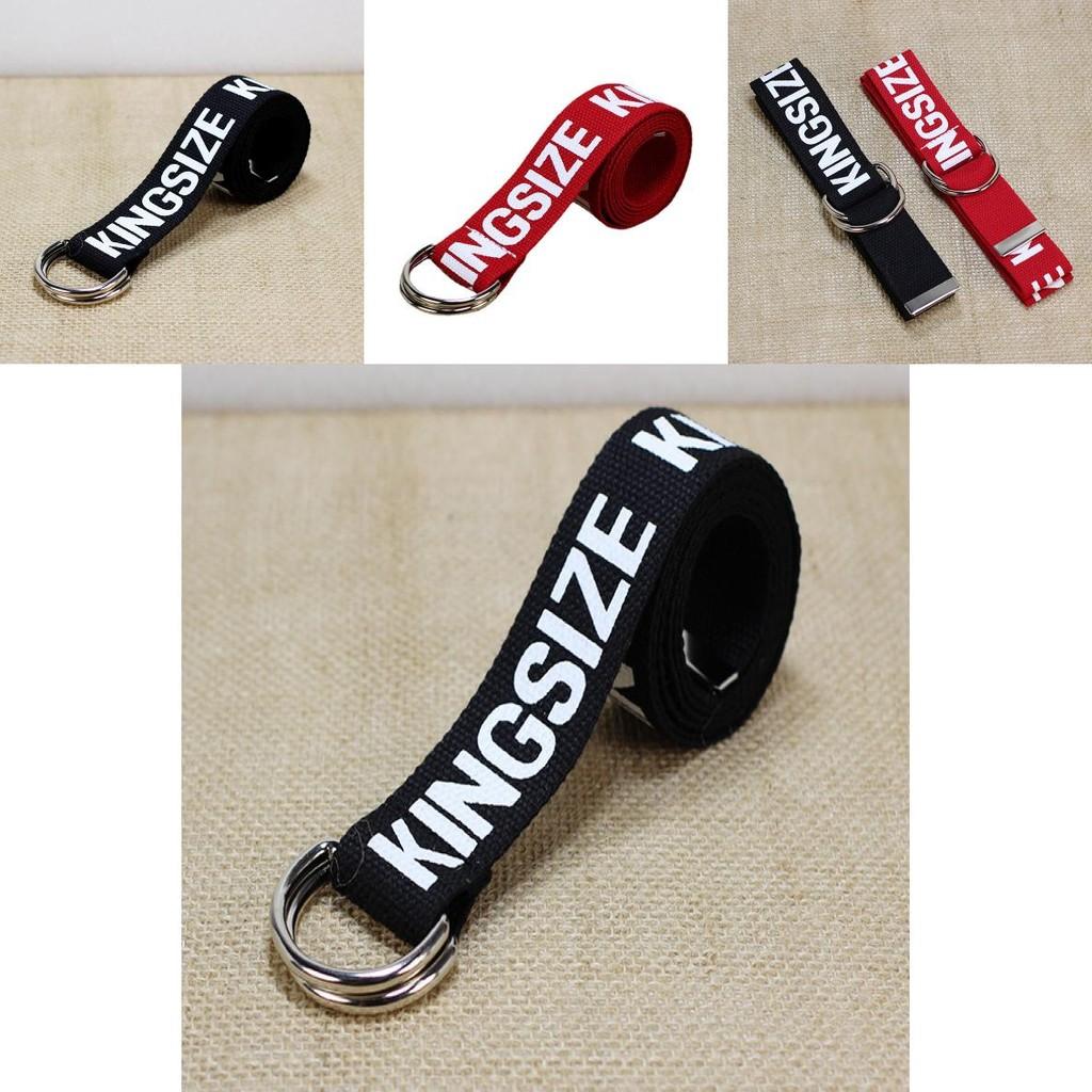 Fashionable Letter Printed Double Buckle Design Women Canvas Belt For Casual Fashion