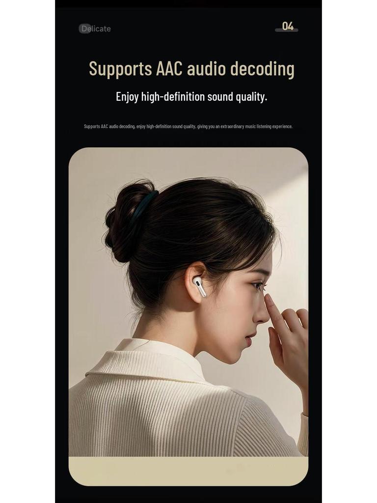 Bluetooth Noise-Cancelling TWS Earphones with Color Touch Screen for Sports and Music