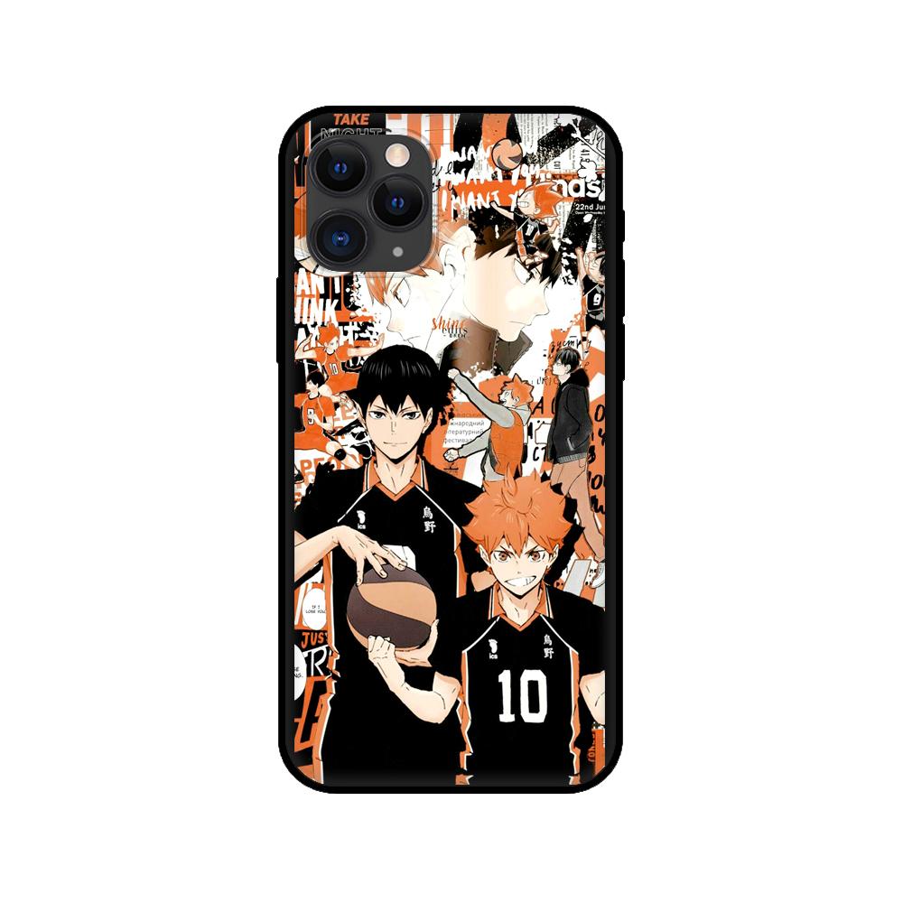 Black Tpu Case for Iphone 5 5s Se 2020 6 6s 7 8 Plus X 10 XR XS 11 12 Mini Pro MAX Back Cover  Miya Atsumu Haikyuu