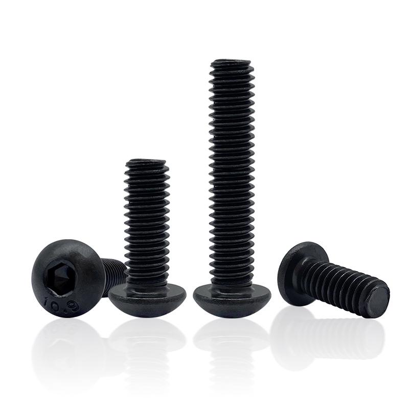 High-Strength Hardened Imperial Hex Socket Head Cap Screw, Round Head, 3/16" X 1/4" Bolt, 5/16" X 3/8".