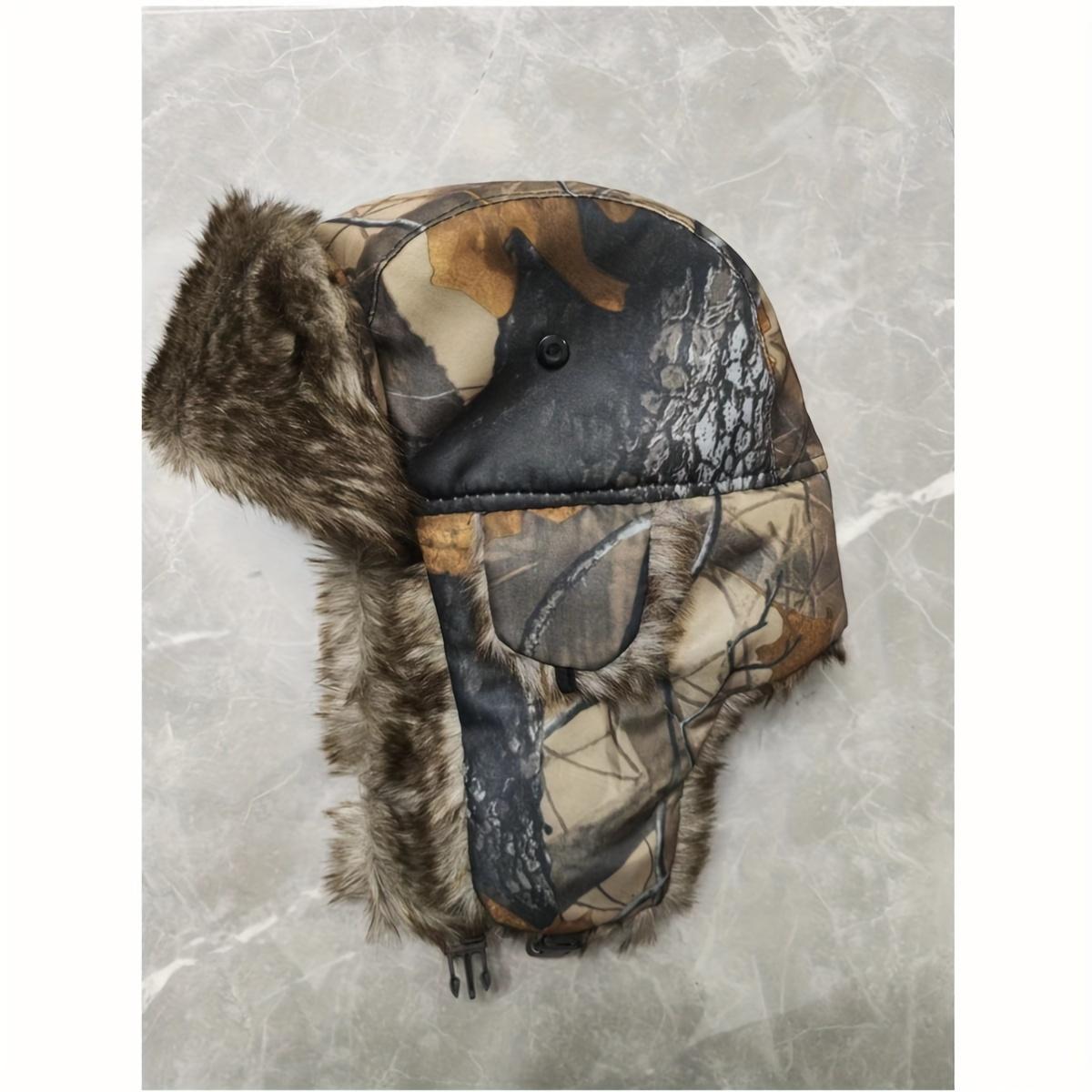 

Winter Camouflage Trooper Cap For Men Women, Windproof Coldproof Cycling Hat Outdoor Velvet Warm Ear Protection Hat