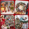 12-36Pcs Cute Cartoon Gingerbread Man Ornaments Xmas Tree Wooden Hanging Pendants 2025 Xmas Party Home Decoration Kids Gift