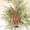 Wooden Hanging Horse Head Decoration Farmhouse Rustic Horse Horseshoe Christmas Tree Hanging Ornament Pendant