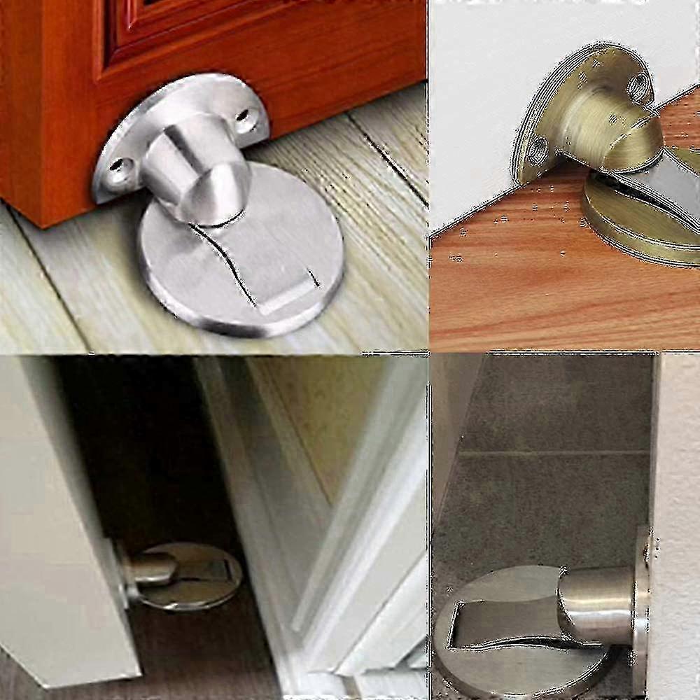 2025 Door Stopper, Invisible Magnetic Door Stop, Stainless Steel Floor Magnetic Door Catch Door Holder