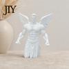 Elegant Muscle Angel Sculpture 3D Printed Muscular Figurine, Aesthetic Wings Statue for Home Decor, Matte Avant-garde Art Decoration Desktop Ornament