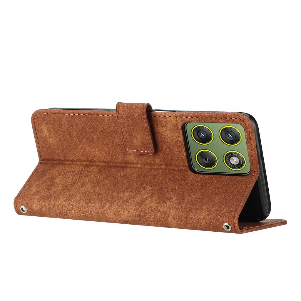 For Motorola Edge 70 5G Stand Case Imprinted Lines Leather Phone Cover