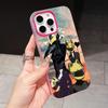 Anime Durarara Phone Case for iPhone 17 16 15 14 13 12 11 Air Pro Max Plus Jelly Double layer Rose Red Cover