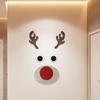 1 Set Festive Christmas Window Stickers Large Holiday Felt Cloth Clings Decor Eye Catching Window Wall Decorations