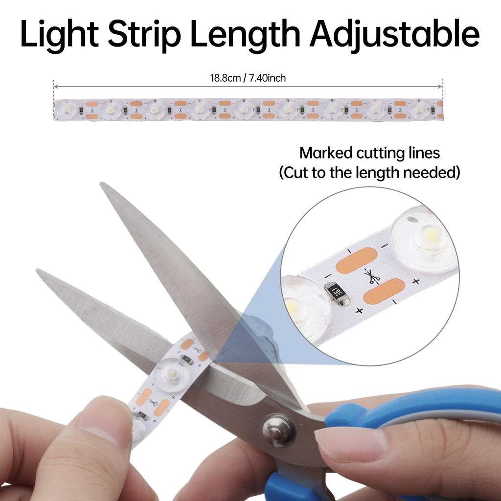 190mm Efficient Even Lighting Customizable Length LED Strip for Bambu-Lab A1 Mini 6500K Easy Installation