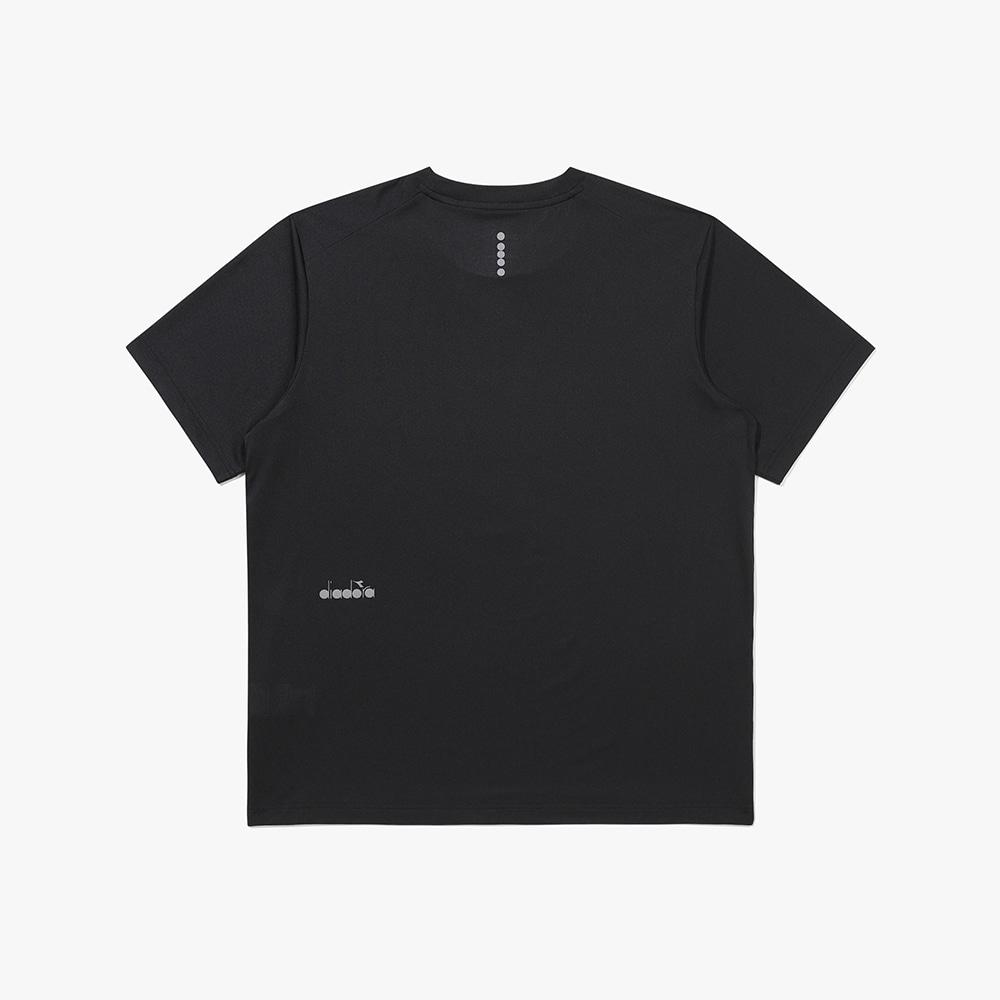 Diadora Functional Poly Mesh Running Short Sleeve T-Shirt Black