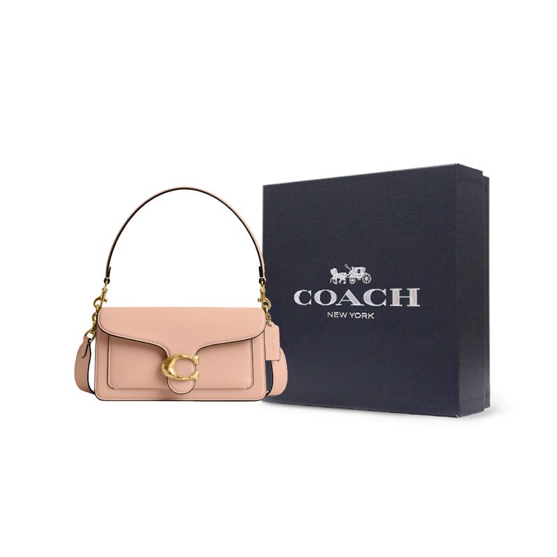 Coach Tabby 26 Leather Shoulder Tote Bag Women handbags Cream Gold CBF92-B4CRM